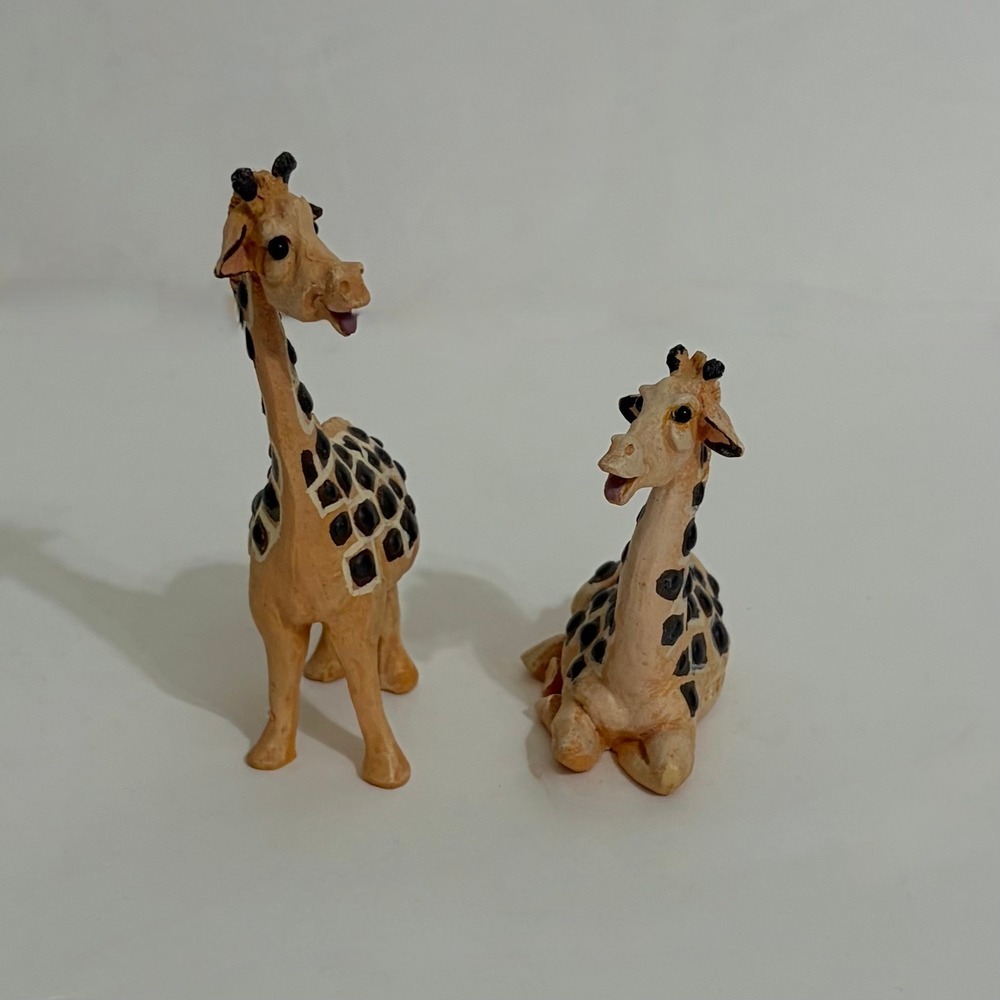 Vintage Pete Apsit NOAH'S ARK Set Two 2 Giraffes Giraffe Genevieve Gerald Animal